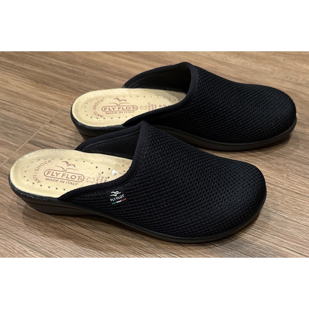Fly Flot Clogs, Made In Italy, Anatomical, Anti-Shock, Black, Lite Weight, EUC - Picture 16 of 16